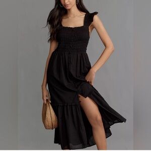 Anthropologie black peregrine dress